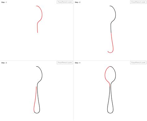 How to draw Spoon for kids - slide 1 - Click to enlarge | Drawing for kids, Kids slide, Drawing ...