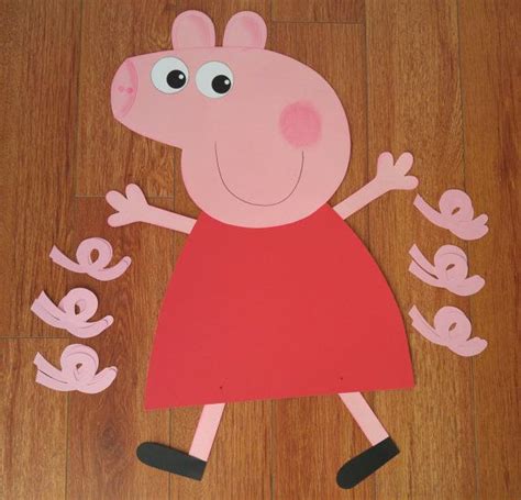 Peppa Pig Pin the Tail Birthday Party Game NOT by OurFunkySpunk | Peppa pig birthday party ...