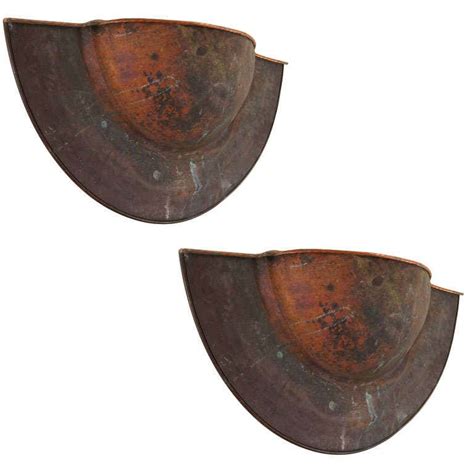 Pair of Copper Sconces For Sale at 1stDibs