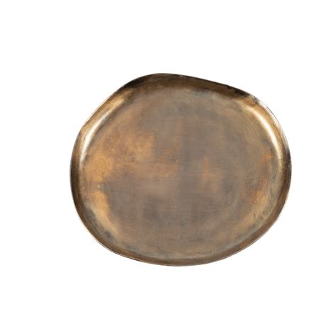 OVALS Bandeja para presentar dorado A 1,5 x An. 25 x L 27 cm | CASA | Plates, Decorative bowls ...