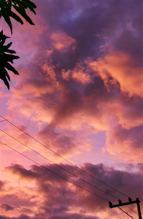 aesthetic purple sunset