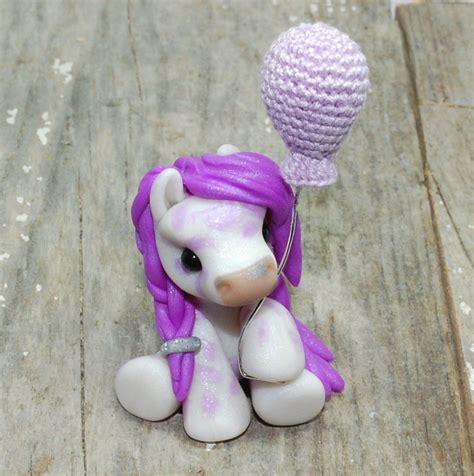 Violet Sugar - tiny pony 2018 | Cute polymer clay, Polymer clay ...