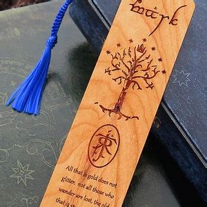 LOTR Bookmark, Wood Bookmark, Personalized Bookmark - Etsy