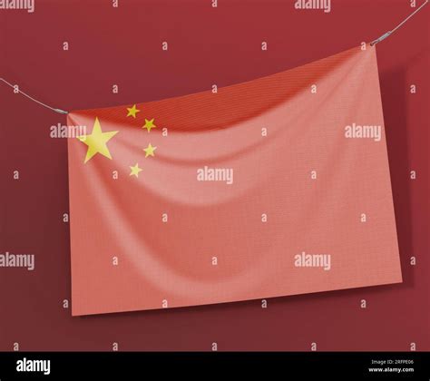 Red flag with yellow stars hi-res stock photography and images - Alamy