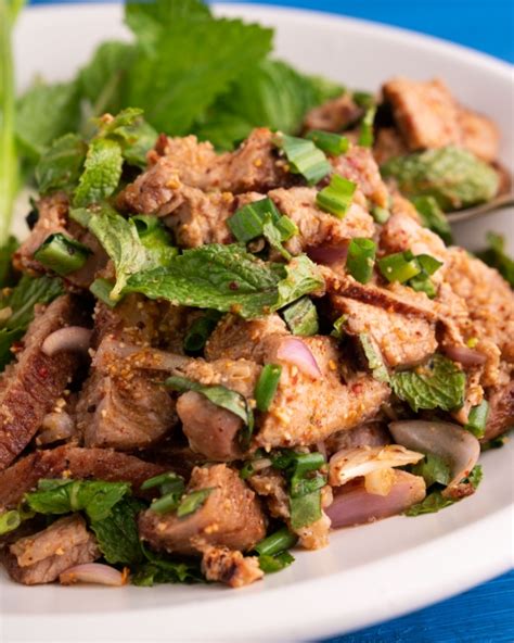 Thai Grilled Pork Salad (Moo Nam Tok) | Marion's Kitchen