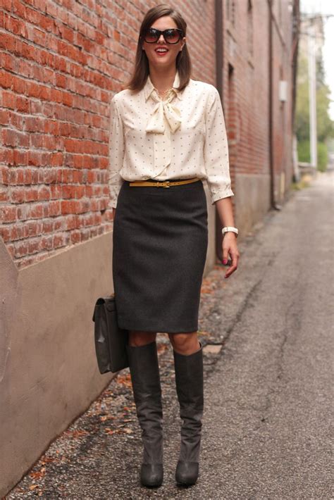 Black Pencil Skirt and Calf-Length Boots: A Winning Combination?