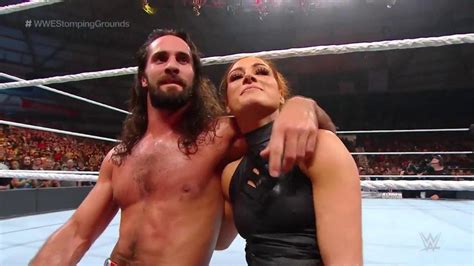 LOOK: WWE champions Seth Rollins, Becky Lynch announce engagement on ...