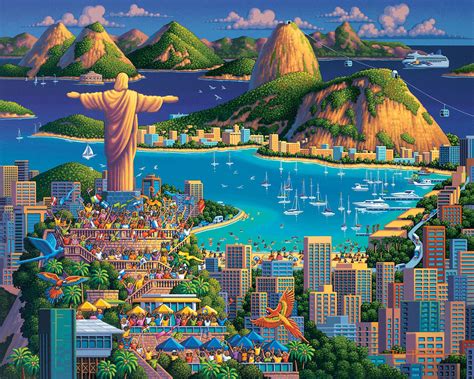 Rio De Janeiro, 500 Pieces, Dowdle Folk Art | Puzzle Warehouse