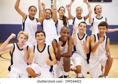 Portrait High School Sports Team Gym Stock Photo 199144421 | Shutterstock