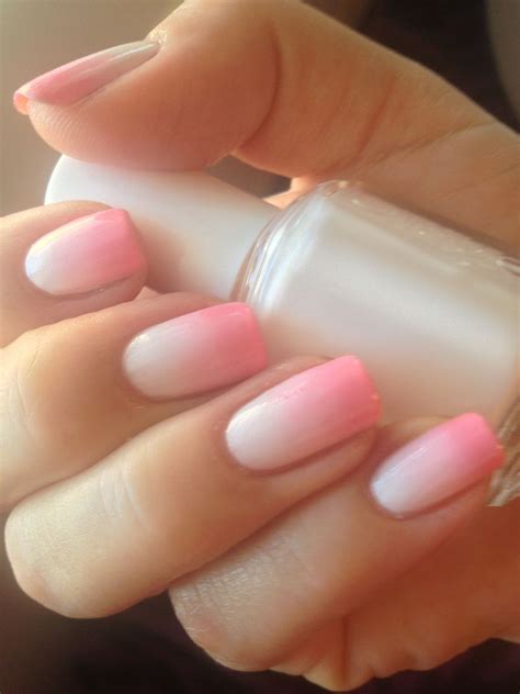 Pink ombre nails, Ombre nail art designs, Nail art ombre