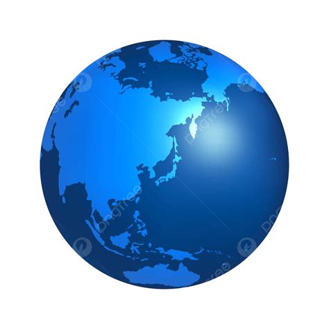 East Asia In Focus Vector Illustration Of Earths Centered View Vector, Asia, Vector, Earth PNG ...