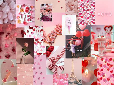 Pink Valentines Collage Wallpapers - Wallpaper Cave