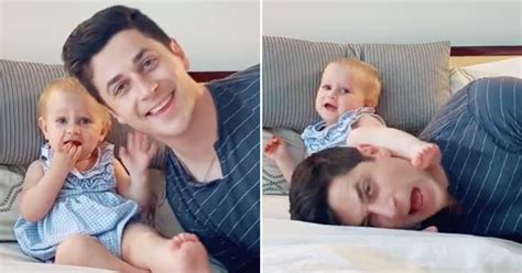 See David Henrie Fail TikTok's Cuddle Your Toddler Challenge | POPSUGAR Family