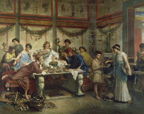 Reclining and Dining (and Drinking) in Ancient Rome | Getty Iris
