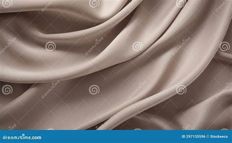 Beige Silk Background with Sculptural Aesthetics and Photorealistic ...