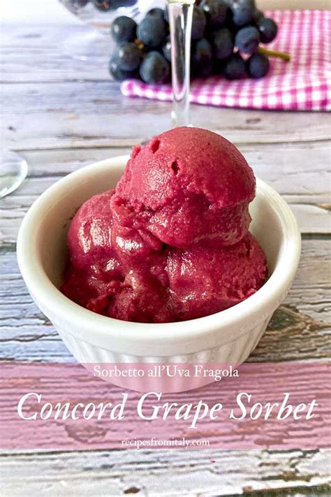 Concord Grape Sorbet Recipe | Sorbetto all'Uva Fragola - Recipes from Italy