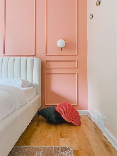 Peel and stick wall trim wall moulding accent wall wall panels pink ...