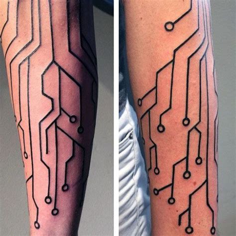 Circuit Pattern Tattoo