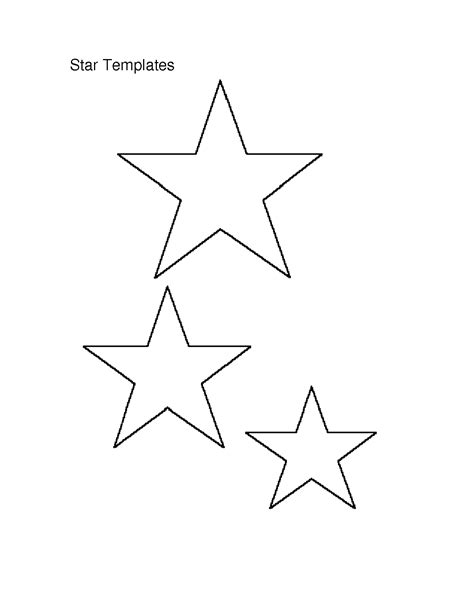 Star Printable Pattern