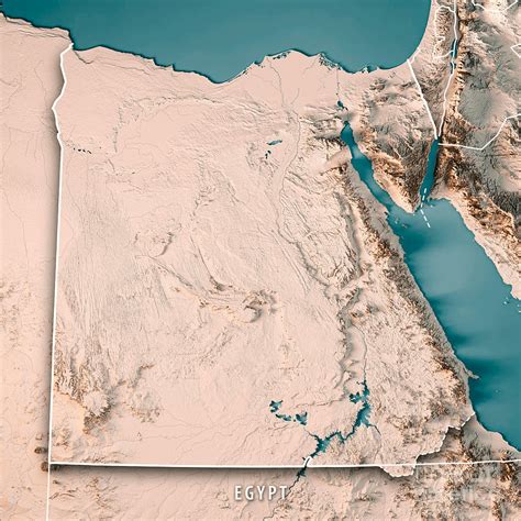 Egypt Topography Map : r/MapPorn