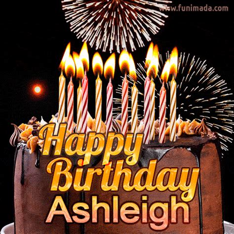 Happy Birthday Ashleigh GIFs - Download on Funimada.com