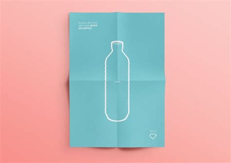 Data Driven Minimalist Recycling Poster Examples - Venngage Poster Examples | Creative posters ...