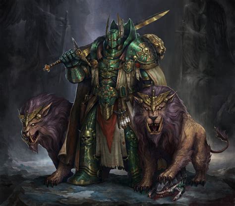 ArtStation - Warhammer 40k - Lion El'Jonson Returns, L J Koh | Warhammer dark angels, Warhammer ...