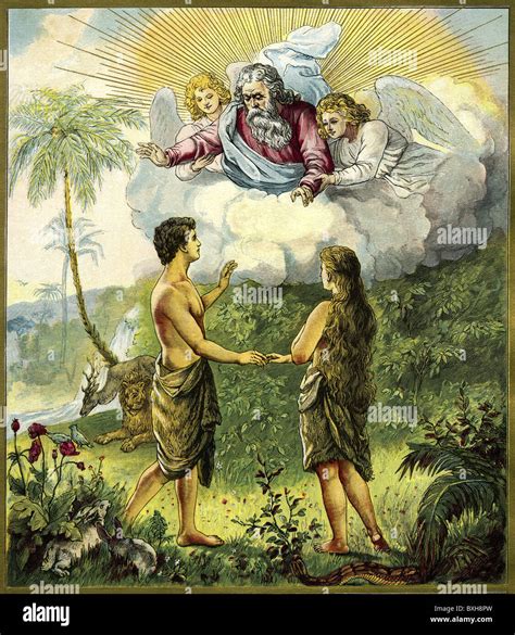 Adam And Eve Illustration High Resolution Stock Photography and Images - Alamy