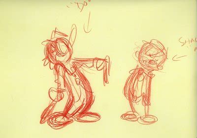 The Blackwing Diaries: Animation Roughs; Jose Carioca and a Gauchito