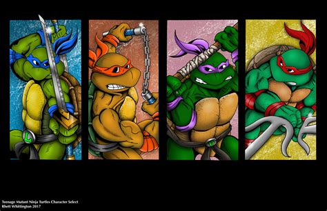 TMNT Arcade Game Character Select remake | Etsy