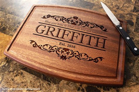 Personalized Engraved Cutting Board with Meaningful Quote | Etsy