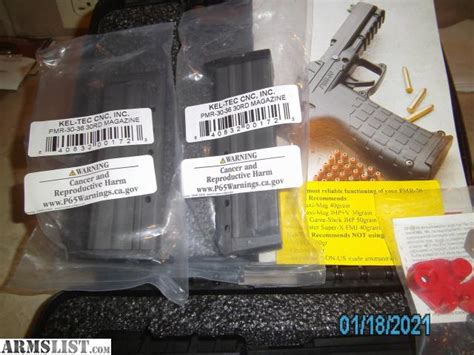 ARMSLIST - For Sale: Kel-Tec PMR 30 plus ammo