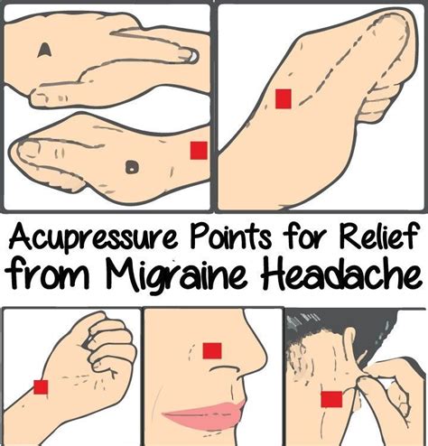 Acupressure Points for Relief from Migraine Headache | Acupressure points, Migraine headaches ...