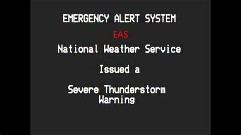 EAS Alert #68 Severe Thunderstorm Warning - YouTube