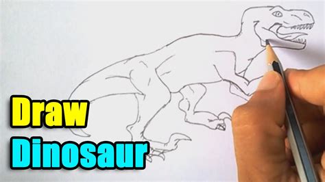 How to Draw a Dinosaur - YouTube