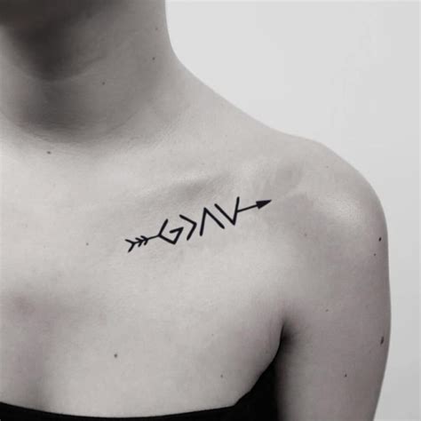 God Is Greater Than The Highs And Lows Clavicle Temporary Tattoo Sticker (Set of 2) | Tattoo ...