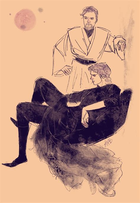 Obi-Wan and Anakin | Star wars drawings, Star wars art, Star wars fan art