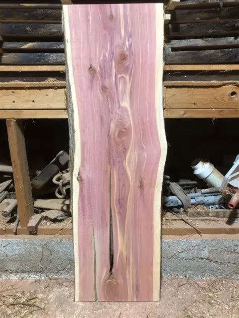 LIVE EDGE BOARD Eastern Red Cedar Lumber Slab Craft Lumber DIY River Table $50.00 - PicClick