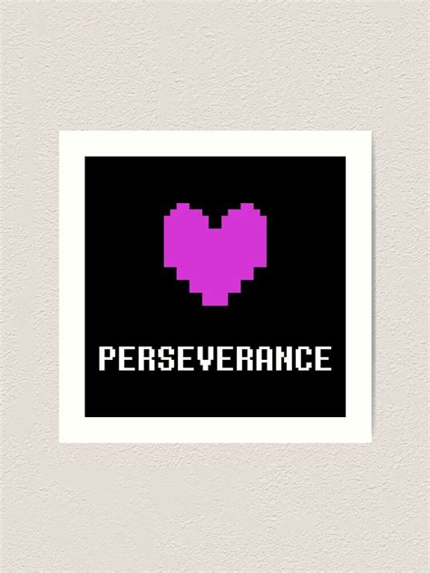 "Perseverance (Undertale)" Art Print by krimzen | Redbubble