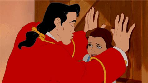 Belle and Gaston, Beauty and the Beast | Disney Kiss GIFs | POPSUGAR Love & Sex Photo 22