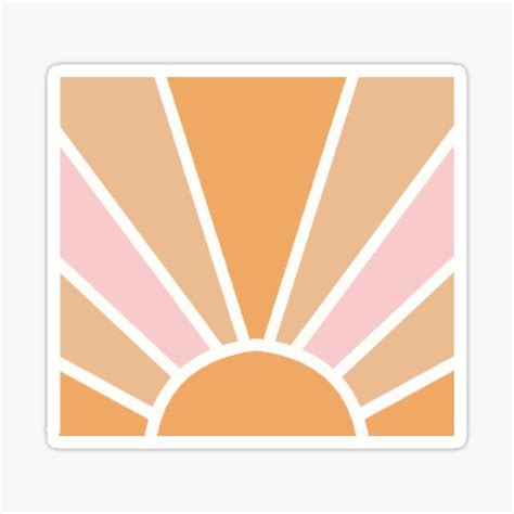 "abstract sunset art" Sticker for Sale by Pinkdasies | Redbubble