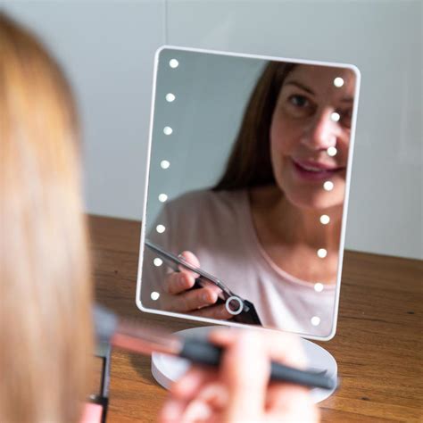 Full Face Mirror With LED Touch Dimmable Lights – Kleva Range - Everyday Innovations