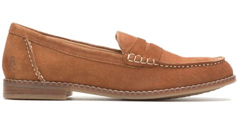 Hush Puppies Leather Wren Loafer Loafers in Cinnamon Suede (Brown) - Lyst