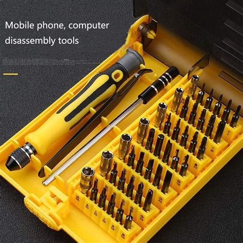 45 in 1 Screwdriver Set Drone Laptop Home Appliance Non-Slip Magnetic Tool Kit for Repairing ...