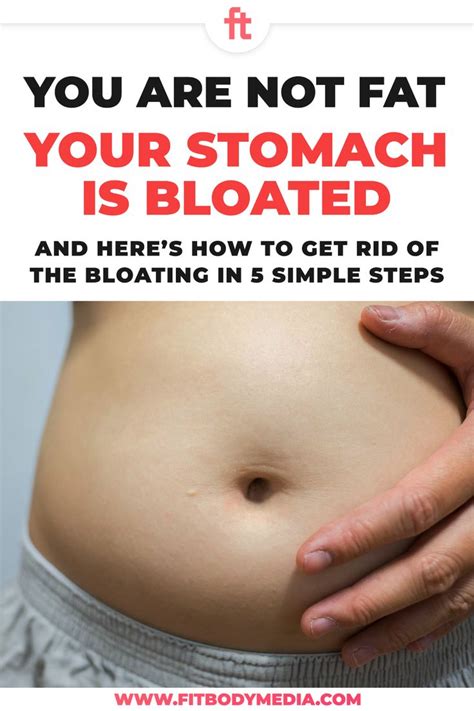 How to Get Rid of Stomach Bloating in 5 Simple Steps - Fit Body Media | Bloated stomach, Get rid ...