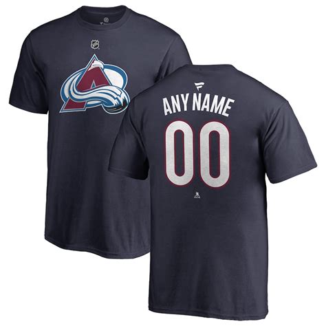 Fanatics Branded Colorado Avalanche Youth Navy Personalized Team ...