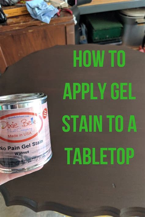 How To Apply Gel Stain | Gel stain, Stain, Gel