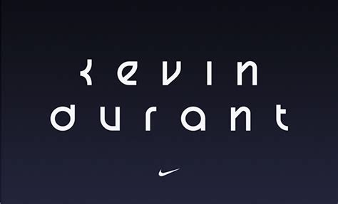 Kevin Durant Typeface / Nike Basketball on Behance