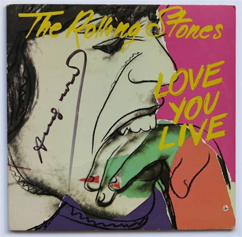 Andy Warhol / Rolling Stones -Warhol Signed “Love You Live” LP