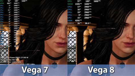 Radeon Vega 7 vs Vega 8 Comparison - YouTube